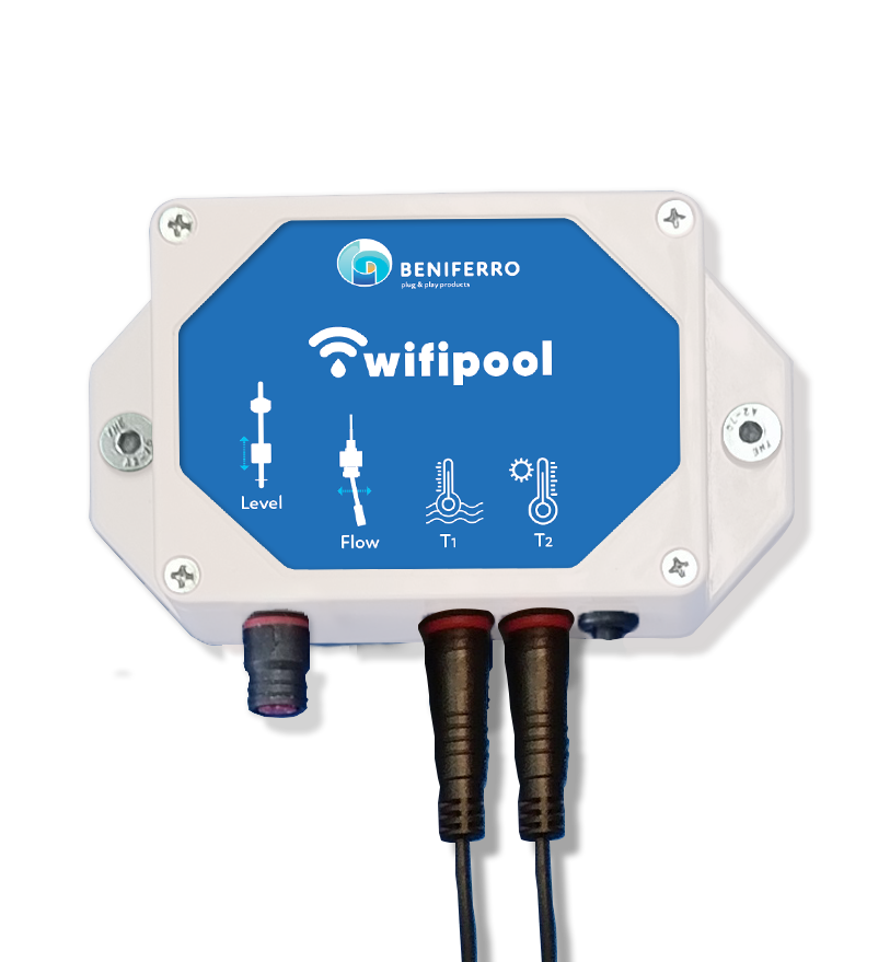 WiFiPOOL-modul TLF (2 x temp - niveau - flow)