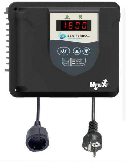 Hastighedsregulatorer MaX IP20 230V - maks. 1,12 kW (1,5 HK) pumper