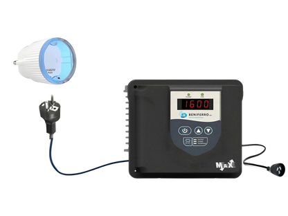 Wifi-styret MaX frekvensomformer IP20 230V - 1,12 kW (1,5 HK)
