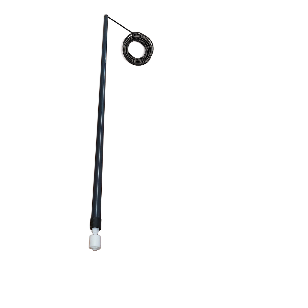 Niveauregulator 50 cm til klor-/syre-/basetank  5 m to-lederforbindelse