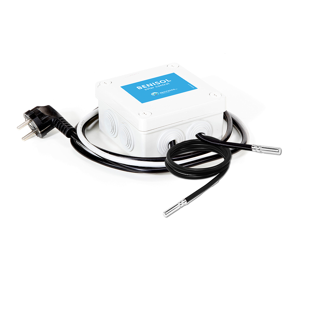 Benisol temperaturregulator plug&play inkl. temp. sensorer, temp. inert og tilslutningssadel