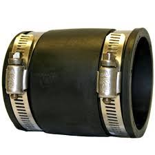 50 mm gummi gummifitting inklusive spænderinge