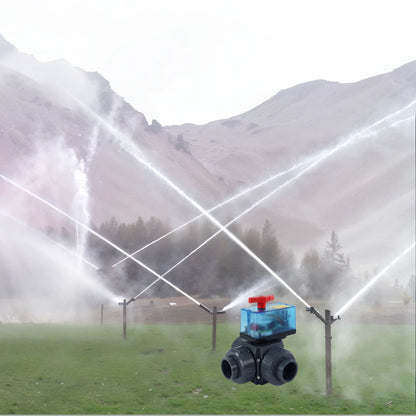 WIFI Motoriseret 3-vejs kugleventil 50 mm til solcelleanlæg - type Peraqua
