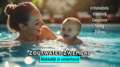 Saltelektrolyse HS gør-det-selv-sæt med pH- og RX-regulering – svømmebassin op til 100 m³